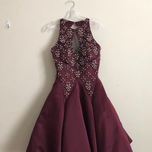 Colors Burgundy Homecoming Dress